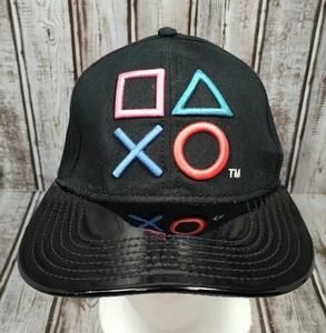 Playstation Hat 2018 Snapback Hat Black RN #115665 EUC
